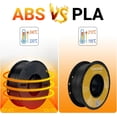 thumbnail image 3 of ABS 3D Printer Filament 1.75mm - High Strength, Heat Resistant Filament for Functional Prototypes, Mechanical Parts,1kg Spool, Black, 3 of 3