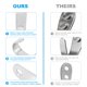 thumbnail image 3 of SHOWERORO 12Ud De De Hierro Para Uso Diario Con Tornillos Incluidos, 3 of 7