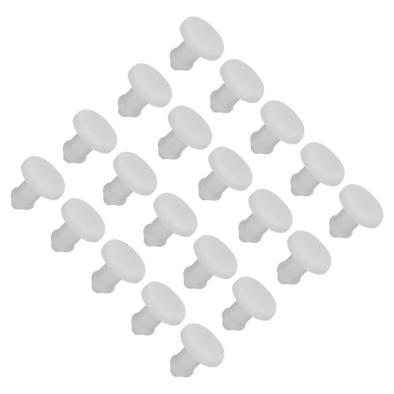 Uxcell Silicone Hole Plugs Flush Type Panel Round Hole Plugs 2.5mm Diameter 30pcs Grey for Kitchen Sealing Plugs