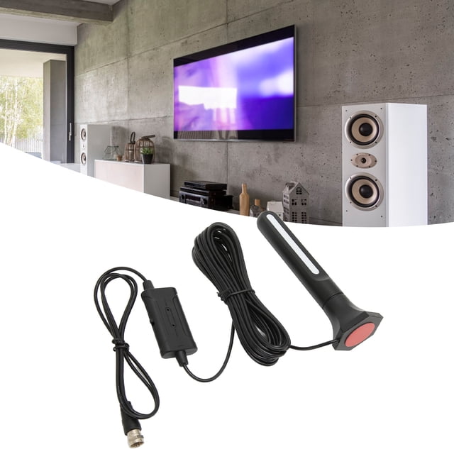 Antena De TV Digital HD, Cable Coaxial De 20 Pies 4K 1080p Antena HDTV Amplificada Portátil De Largo Alcance De 300 Millas Para Exteriores