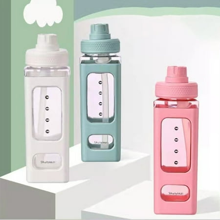 

LeKY 700ml/ 900ml Fitness Water Cup BPA-free Good Sealing Burrs-free Sports Water Bottle with Straw for Gym