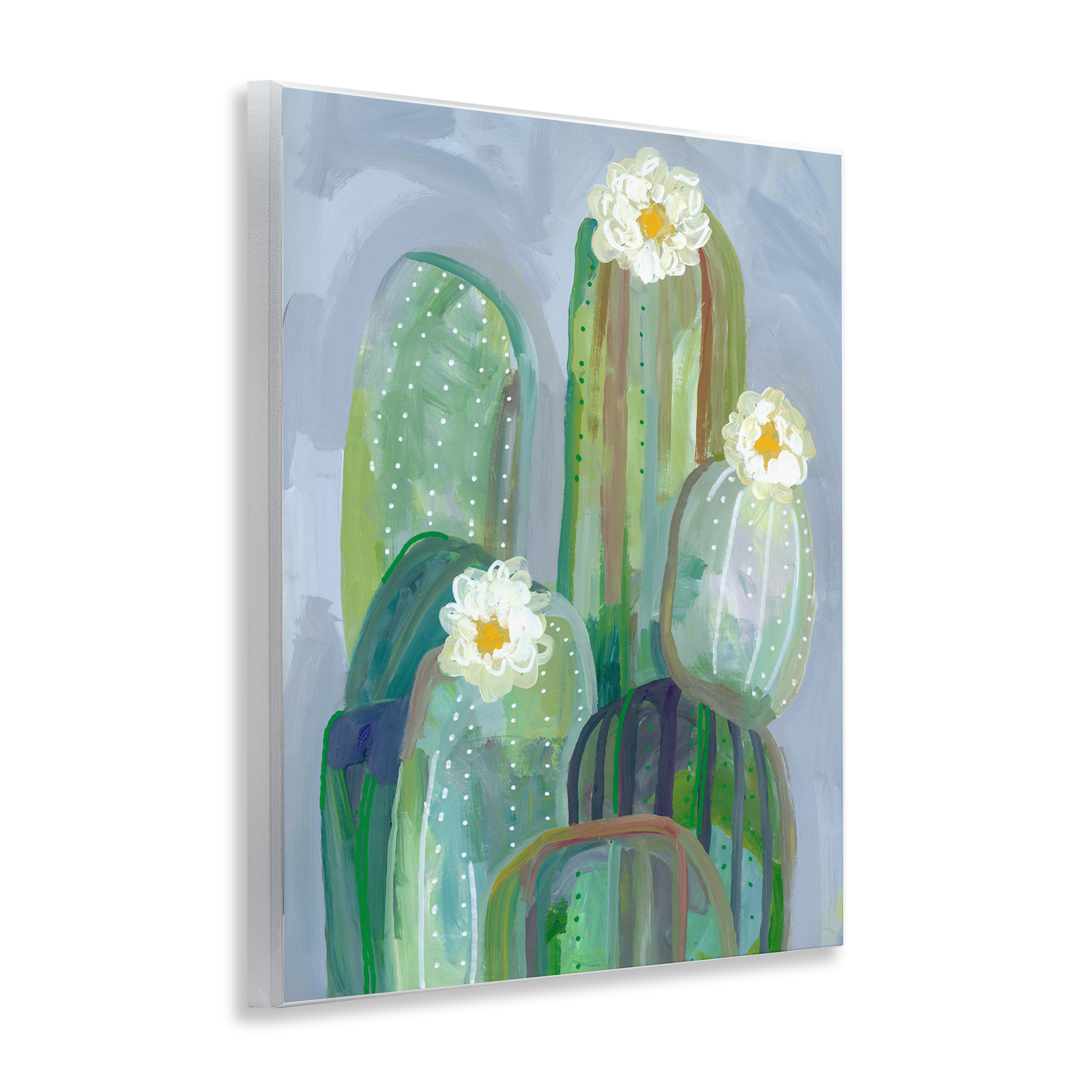 Desert Day Dream Cactus Wall Plaque Art, design by Ashley Davis