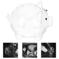 thumbnail image 3 of Shisuyan Tirelire Transparente en Forme de Cochon Pot d'Argent Décoratif Pot de Rangement Décor de Bureau, 3 of 8