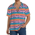 thumbnail image 3 of Disketp Men's Hawaiian Beach with Palm Trees Print Shirts Button Down Holiday Beach Shirts-X-Large, 3 of 7