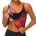 thumbnail image 3 of KLL Closeup Red Flamingo Portrait for Workout Tank Tops for Women,U Back Fitness Top Built in Shelf Bras Padded Fit for Yoga Gym-Large, 3 of 8
