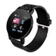 thumbnail image 1 of Smartwatch IP67 Reloj de pulsera resistente al agua Reloj de pulsera con correa de silicona Reloj de pulsera unisex para fitness, negro Inevent EL001369-01B, 1 of 7