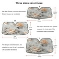 thumbnail image 5 of Yayeee Car Windshield Sun Shade Universal Fit Front Visor Protector, Beautiful Floral, 5 of 8