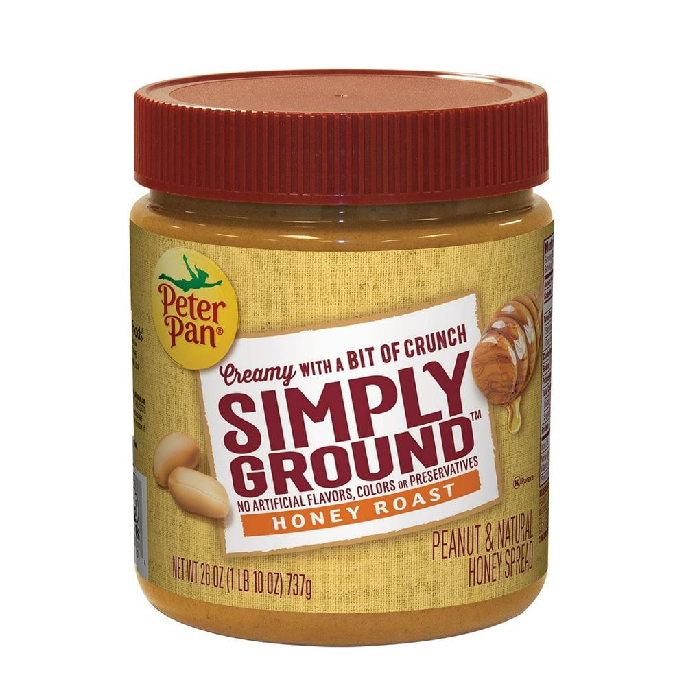 Peter Pan Simply Ground Honey Roast Peanut Butter, 26 oz