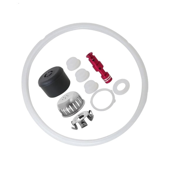 Essential Pressure Cooker Replacement Parts Set Suitable for 8QT Models Includes Silicone Caps and Anti Block Shields