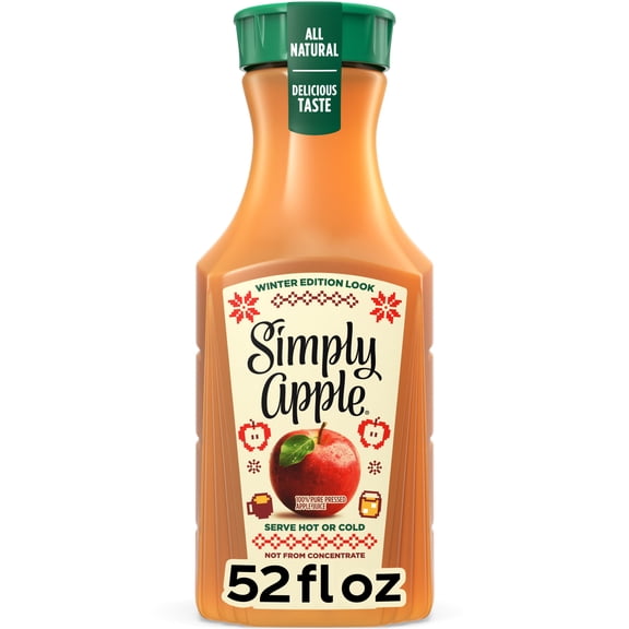 Simply Apple Juice Bottle, 52 fl oz