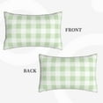 thumbnail image 2 of Honeii Pistachio Green Checkboard Decorative Throw Pillow Case - Elevate Your Couch, Sofa, or Bed with Stylish Home Decor, Perfect Gift Idea-20"x30", 2 of 6