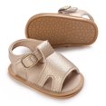 thumbnail image 3 of Baby Girls Summer Sandals, Comfort Premium Outdoor Casual Shoes with Anti Slip Rubber Sole (Gold), 3 of 6