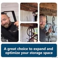thumbnail image 2 of Bike Hooks for Garage Ceiling Mount Rack – Heavy Duty 4X8 Overhead Garage Storage Rack for Ceiling Hanging Bicycle Shelves, Add on Storage Flat Hooks Accessory and Wall Hanger (Flat Hook 8 Pack), 2 of 6