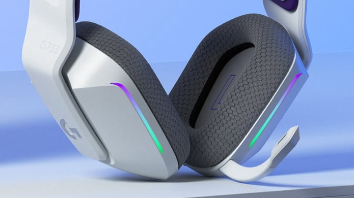 Pre-Owned Logitech G733 Lightspeed Wireless DTS Headphones (White) (Good)