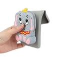 thumbnail image 5 of For Iphone 14 Pro Silicone Wallet Phone Case With Lanyard(Grey Elephants), iPhone 14, 5 of 5