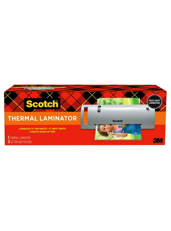 Scotch TL902 Thermal Laminator, White, 9 in., 1 Laminating Machine