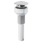 8.62 x 3 in. Umbrella Top Drain with Integrated Mounting Ring, Satin Nickel