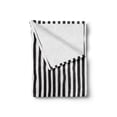 thumbnail image 2 of Stripe Soft Flannel Fleece Blanket, Abstract Modernistic Pattern with Irregular Vertical Lines Illustration, Cozy Plush for Indoor and Outdoor Use, 50" x 60", Charcoal Grey and White, by Ambesonne, 2 of 6
