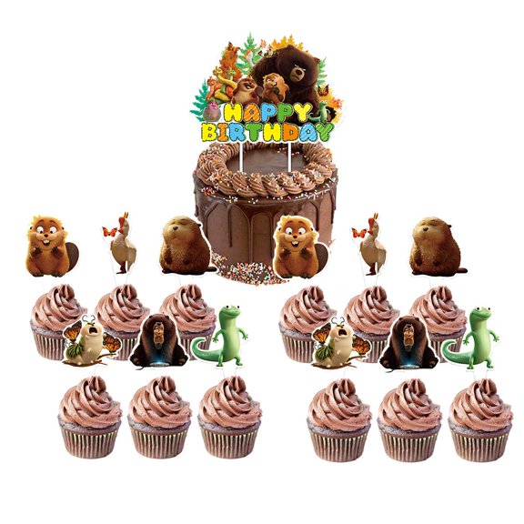 Hoppers Cake Topper CupcakeS Set Birthday Party Supplies Decoration Decor Kit