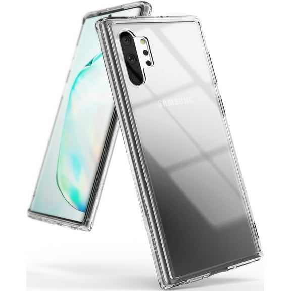 Ringke Fusion Case Compatible with Samsung Galaxy Note 10 Plus, Transparent PC Back TPU Bumper Drop Protection Phone Cover - Clear
