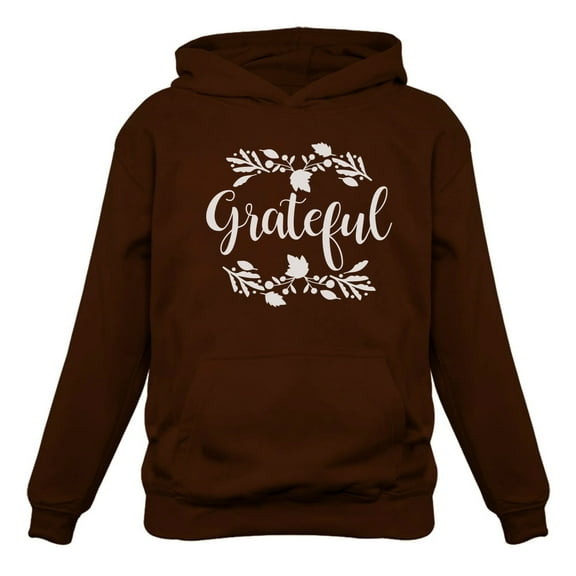 Tstars Womens Thanksgiving Shirt Holiday Grateful Sweatshirt Fall Top Cute Thanksgiving Gift Shirts for Her Women Hoodie