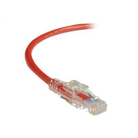 Black Box GigaTrue 3 CAT6 550-MHz Lockable Patch Cable (UTP), Red, 5-ft. (1.5-m)