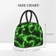 thumbnail image 2 of Disketp Green Lightning Bolsa Térmica para Almuerzo, Lonchera con Abertura Amplia y Gran Capacidad, Organizador Reutilizable para Mujeres, Hombres y Adultos, 2 of 6