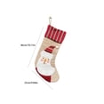 thumbnail image 2 of Feledorashia Christmas Burlap Stocking, Christmas Stocking Ornament, Christmas Accent for Christmas Tree Mantel Wreath Window Gift, Burlap Fabric with Mini Stocking Shape and Attached Hanging Loop, 2 of 6