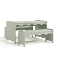 thumbnail image 3 of Storkcraft Casablanca Montessori Indoor Kids Table and Bench Set - Sage, 3 of 14