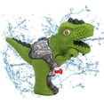 thumbnail image 1 of Pistola de agua para niños, diseño de dinosaurio, juguete compacto para fiestas de verano al aire libre (verde), 1 of 4