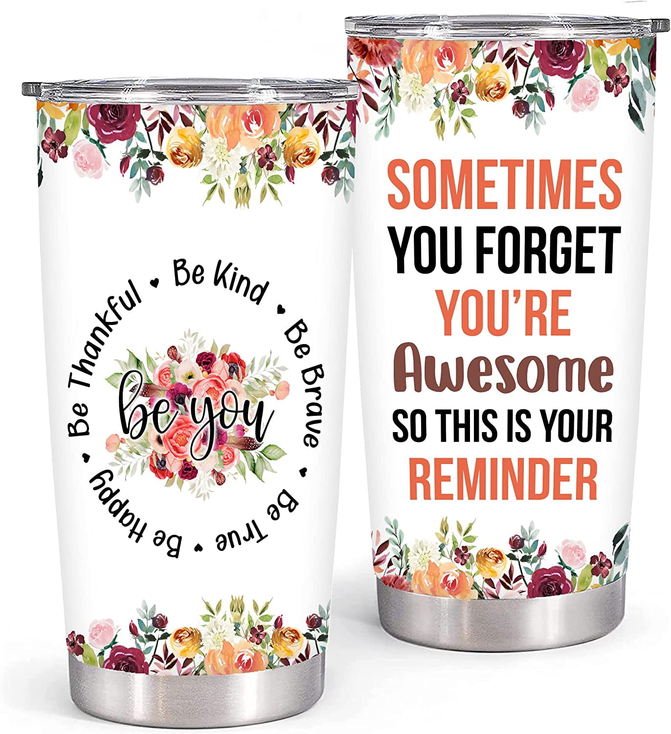 20oz Birthday Gifts for Women, Mom Friend Gifts for Women Birthday Unique  Inspirational Gifts Dandelion Penguin Tumbler Cup with Lid, Double Wall  Vacuum Insulated Travel Coffee Mug 
