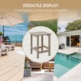 thumbnail image 6 of WestinTrends Outdoor Side Table, All Weather Poly Lumber Adirondack Small Patio Table Square End Table for Pool Balcony Deck Porch Lawn Backyard, Weathered Wood, 6 of 16
