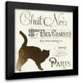 thumbnail image 1 of Sophie 6 12x12 Black Modern Framed Museum Art Print Titled - Chat Noir Paris, 1 of 5