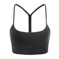 thumbnail image 4 of vigerkar Womens Y Sports Bras Yoga Top with Cups Spaghetti Thin Strap Workout Bra Tops (Grey, XL/10), 4 of 9