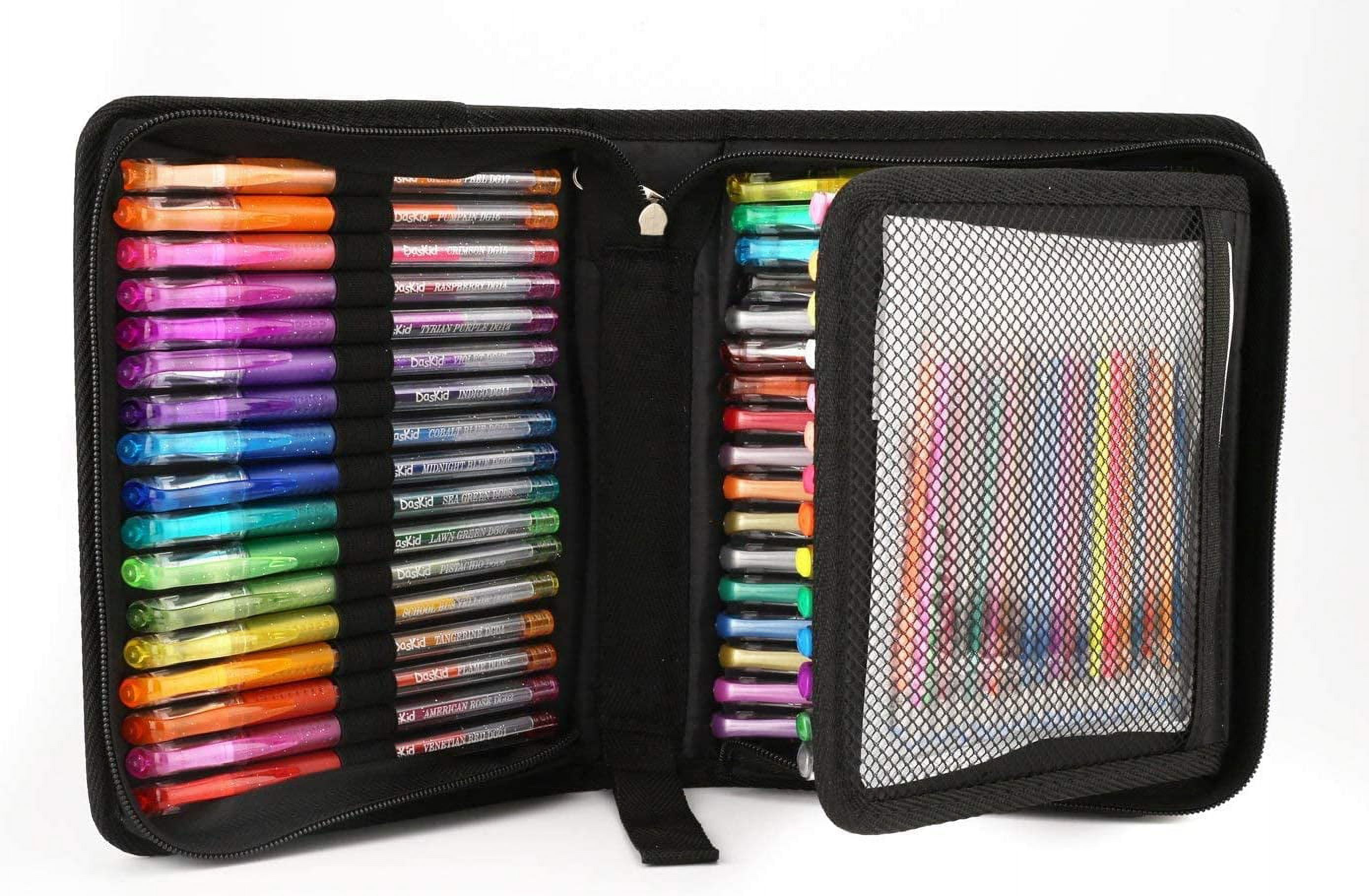 ZSCM QUALITY DECIDES THE FUTURE Glitter Gel Pens ZSCM 48 Pack Colored Gel  Pens Set Include 24 Colors Gel Marker Pen, 24 Refills, Glitter Pens with  40%