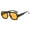 Orange, variant on Classic Round Sunglasses For Women Men Shades Large Frame