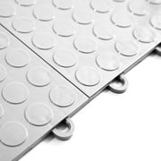 FlooringInc Nitro Garage Floor Tiles, Coin Pattern, Interlocking, Black, 12x12, 52 pack, 52 sq/ft