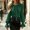 #H-Green, variant on Womens Lapel Ruffle Tie Front Blouse Puff Long Sleeve Flare Cuffed Chiffon Work Office Shirts,Black,Size 2XL