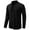 Black, variant on Men's Shirts Fashion Solid Color Standing Collar Half Strap Long Sleeve Casual Tops for Men