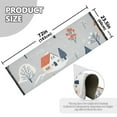 thumbnail image 5 of Yayeee Hallway Runner Rug 2'x6' Non Slip Machine Washable with Rubber Backing, Gray Cartoon Houses, 5 of 8
