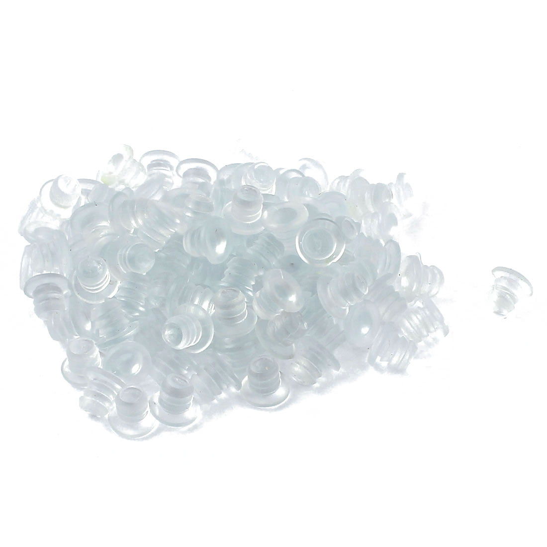 sourcing map 12 Pcs Light Blue Plastic Blanking End Cap Round 5mm Tube Inserts 