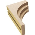 thumbnail image 6 of 5"W x 10"D x 15"H Classic Rockford Rough Cedar Woodgrain TimberThane Corbel, Primed Tan, 6 of 6