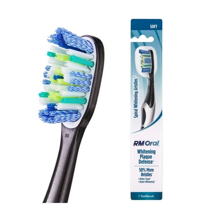 RM ORAL Whitening Plaque Defense Toothbrush - Soft - 1 Ct.