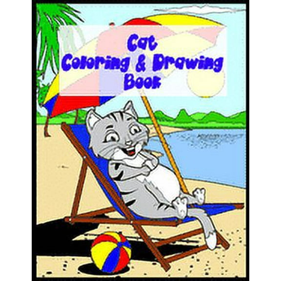 Cat Coloring & Drawing Book: Creative Development For Kids, (Paperback)