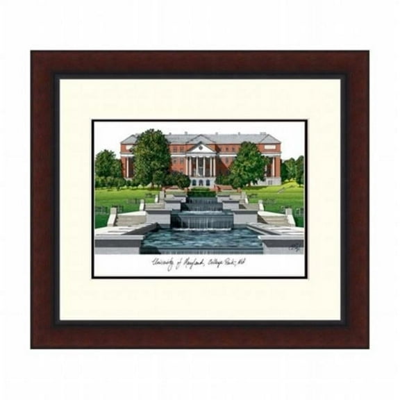 Campusimages MD998LR University of Maryland Legacy Alumnus Framed Lithograph