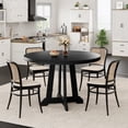 thumbnail image 3 of Bingirl 47 - Inch Round Wooden Dining Table for 4 to 6 People: Sturdy - Legged Kitchen Table for Dining Room and Kitchen, 3 of 6