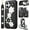 Black, variant on iPhone 16 Wallet Case with Card Holder – Cute Floral Design, Crossbody Phone Purse with Magnetic Kickstand, Shockproof PU Leather Cover with Wrist Strap – Perfect for Travel, Shopping, Daily Use (6.1