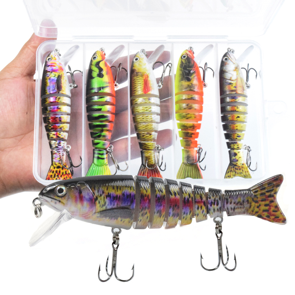Details about / 3pcs//set Fishing Lures Multi Jointed Swimbait Life-Like Crankbaits Bass Bait