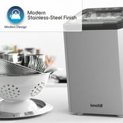Ionchill QuickCube 3L Capacity Nugget Ice Maker, Stainless Steel