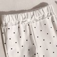 thumbnail image 6 of Karoyedx Sweatpants for Toddler Girls Flowy Wide Leg Pants Summer Lightweight Pants High Elastic Waist Loose Uniform Trousers White Size,12-18 Months, 6 of 9